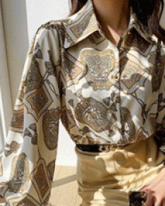 시크함과 럭셔리함이 동시에 엘레강스 블라우스