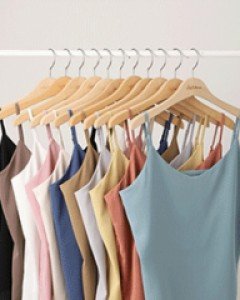 컬러에디션 심플 베이직 기본 끈 조절 뷔스티에 나시 탑 블라우스