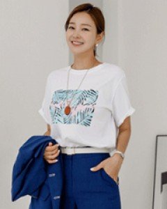 소다 팜트리 홀로그램 레터링 프린팅 반팔 티셔츠