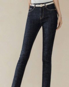 나이스 슬림 생지 데님 진청 스키니 팬츠