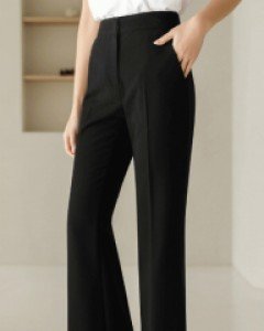 [루이스엔젤] 스탠다드 반하이웨이스트 부츠컷 롱 슬랙스