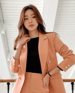 (한정수량) [루이스엔젤] 센슈얼 엣지라인 골드 더블버튼 자켓