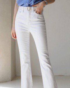 데이데이 깔끔 면 슬림 부츠컷 팬츠