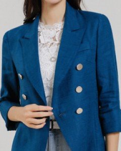 하이클 소프트 라미 린넨 블렌딩 완벽한 라인감 테일러드 자켓