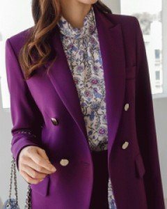 레니아 매혹적인 컬러감 셋업 슬림 테일러드 자켓