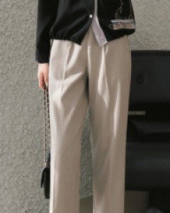 헤이즈 일자통 밴딩 슬랙스