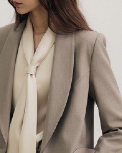 [Theonme] 온더즈 숄 칼라 세미 크롭 재킷