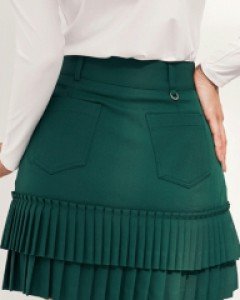 [QoG] 골프 언발 2단 플리츠 스커트