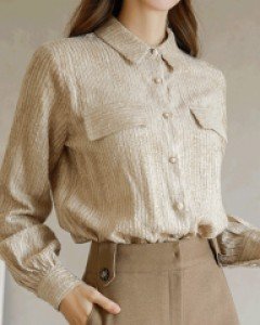 [루이스엔젤] 바레타 코듀로이 터치 셔츠 블라우스