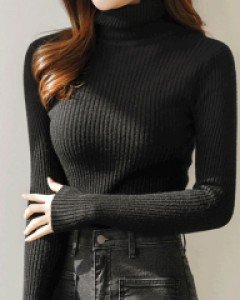 (1+1) 엘리즈 보들보들 심플 데일리 골지 폴라 니트