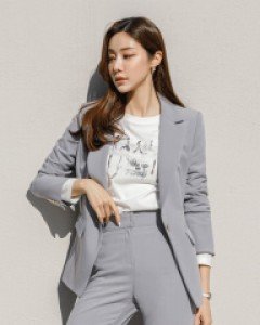 [루이스엔젤] 근사한 슬림라인 골드버튼 테일러드 자켓