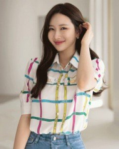 러즈미 컬러링 벨트 체크 금장 체인 블라우스