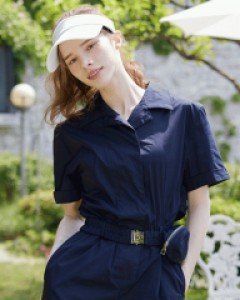 [QoG] 골프 밴딩 버클포켓벨트 반팔 점프수트