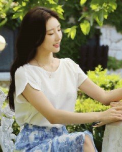 올데브 셔링 라운딩 트임 소매 보트넥 블라우스