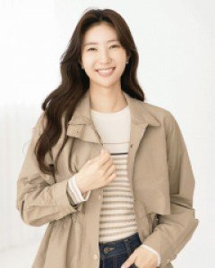 메니든 허리 스트링 하이넥 나일론 야상 자켓