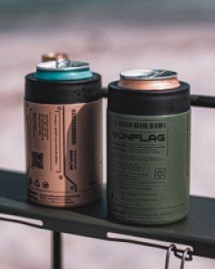 BONFLAG 캔 쿨러 홀더 355ml 감성캠핑 보온 보냉 컵