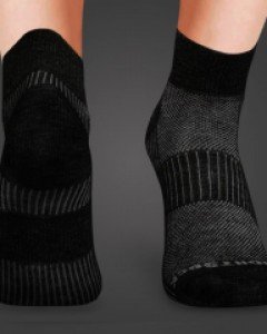 라이트삭 쿨메쉬2 블랙 마알 물집방지 양말(중목)