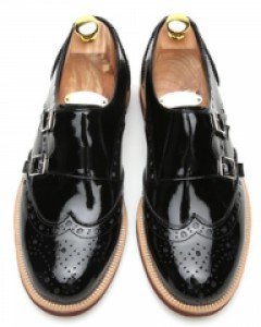 크링크 윙팁 더블몽크스트랩 키높이수제화(k300bkc)