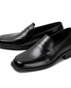 6cm 스퀘어토 페니로퍼 수제화 제롬(EL0201BK)