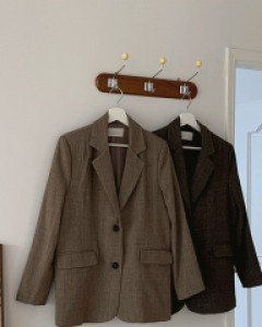 헨즈 체크 자켓 - 2color