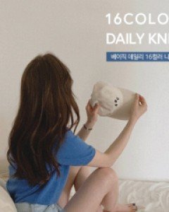 노아 라운드 반팔 니트- 16color