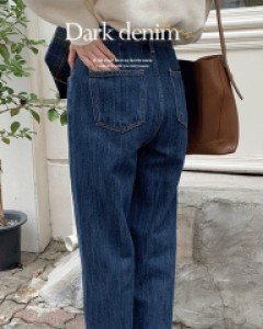 베이스 롱핏 데님팬츠 - 3color / S,M,L