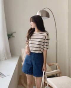 히든 데님 하프팬츠  - 2color / S,M