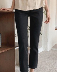 메이 히든 밴딩 블랙 팬츠 - S,M,L,XL