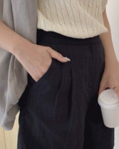 머스트 린넨 헤링본 반바지 - 2color