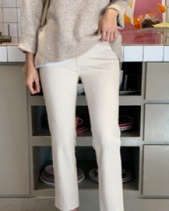 유니스 네추럴 스판 코튼 팬츠 - 3color / S,M,L