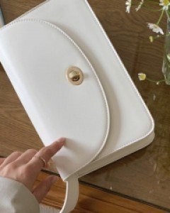 빈티지 금장 포인트 숄더백 - 3color