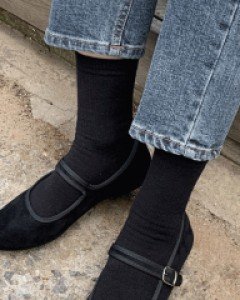 벨벳 메리제인 슈즈 - 4color