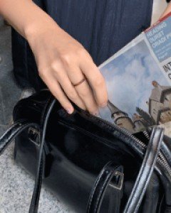 버클 스퀘어 숄더백 - 2color