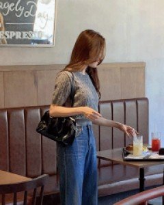 크릭 와이드 데님팬츠 - S,M,L