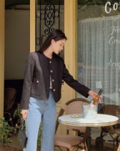 키핑 연청 와이드 데님팬츠 - S,M,L