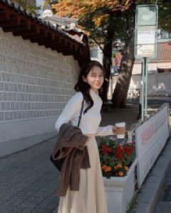베잇 코듀로이 플레어 스커트 - 4color