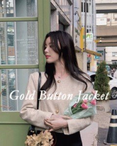 로하 울 골드버튼 자켓 - 3color