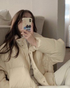 누트 덕다운 숏패딩 - 3color