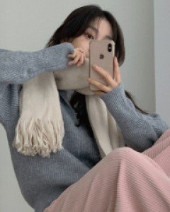 리넌 울 니트집업 가디건 - 5color