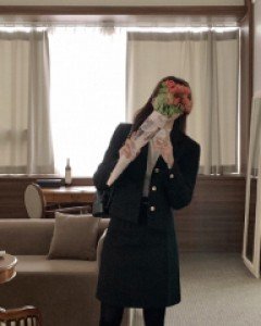 그램 울 부클 트위드 자켓  - 3color