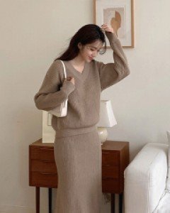 나드 니트 스커트 - 3color