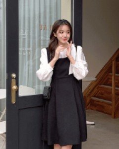 소피아 핀턱 뷔스티에 원피스 - 3color