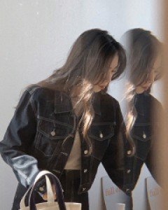 콘트 생지 자켓 스커트 셋업 - S,M