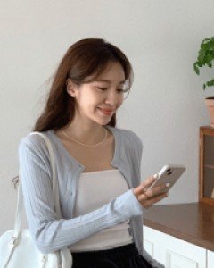 무디 여리핏 골지 라운드 가디건 - 7color