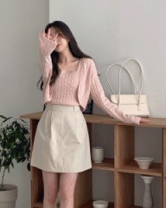 토브 핀턱 미니 스커트 - 4color / S,M