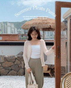 [단독기획] 베닌 썸머 밴딩 와이드 플리츠 팬츠 - 3color