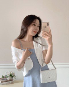 푸린 린넨 반팔 자켓 - 3color