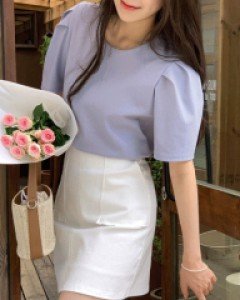 [Made] 틴트 퍼프 블라우스 반팔 티셔츠 - 3color