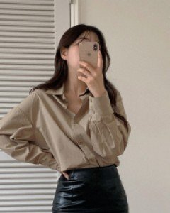 네즈 슬림핏 레더 가죽 미니 스커트 - 3color / S,M,L