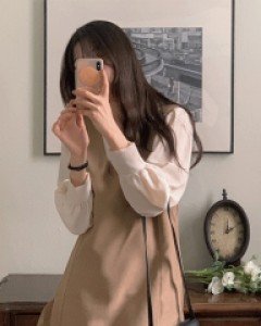 린디 유넥 나시 뷔스티에 원피스 - 3color